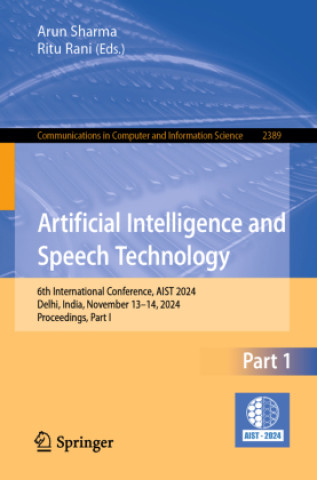 Kniha Artificial Intelligence and Speech Technology Arun Sharma