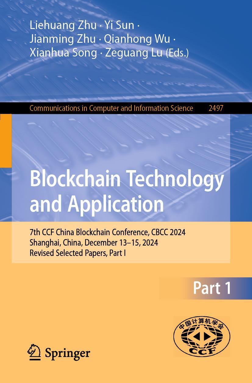 Kniha Blockchain Technology and Application Liehuang Zhu