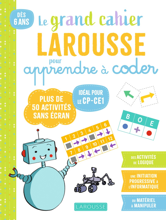Libro Mon Grand Cahier Larousse pour apprendre à coder dès le CP 