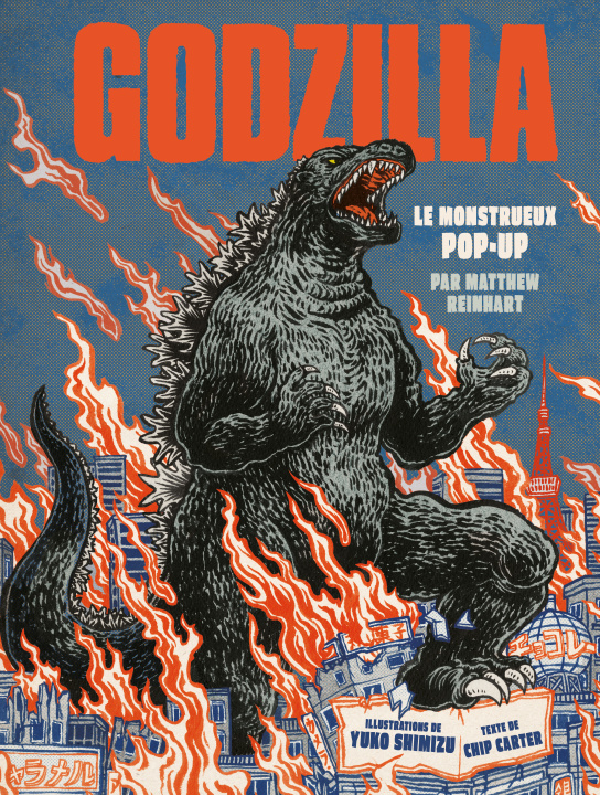 Kniha Godzilla, le monstrueux pop-up Carter Chip