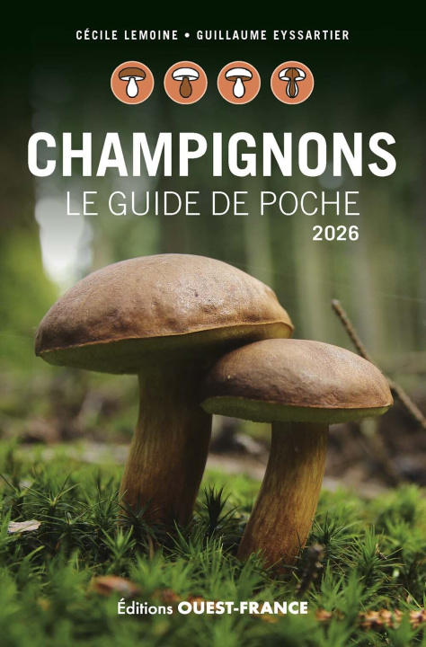 Knjiga Champignons, le guide de poche 2026 