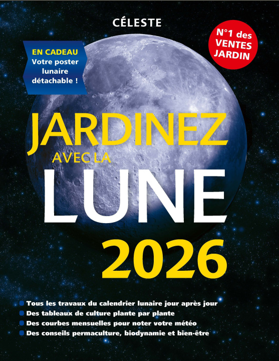 Kniha Jardinez avec la lune 2026 Thérèse Trédoulat