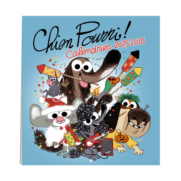 Koledar/Rokovnik CALENDRIER CHIEN POURRI Boutavant Marc