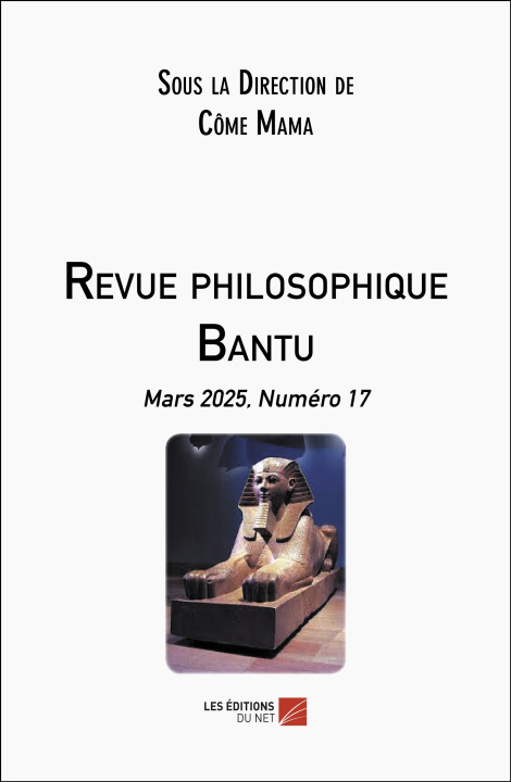 Kniha Revue philosophique Bantu Côme Mama