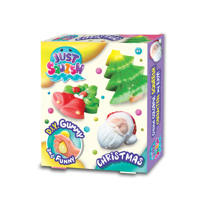 Kniha Zestaw kreatywny Strigo Just Squish stwórz swoje żelowe figurki Christmas 