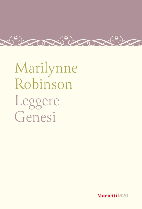 Książka Leggere genesi Marilynne Robinson