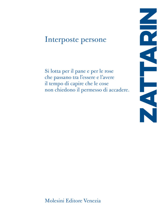 Kniha Interposte persone Alessandro Zattarin