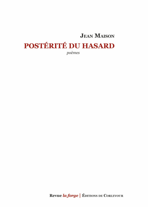 Kniha Postérité du hasard Jean Maison