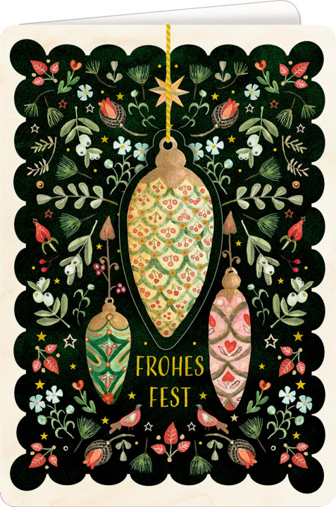 Hra/Hračka Weihnachtskarte mit Anhänger 