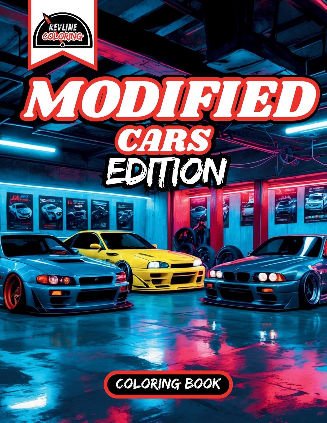 Libro Revline Coloring Modified Cars Edition Car Coloring Book Revline Coloring
