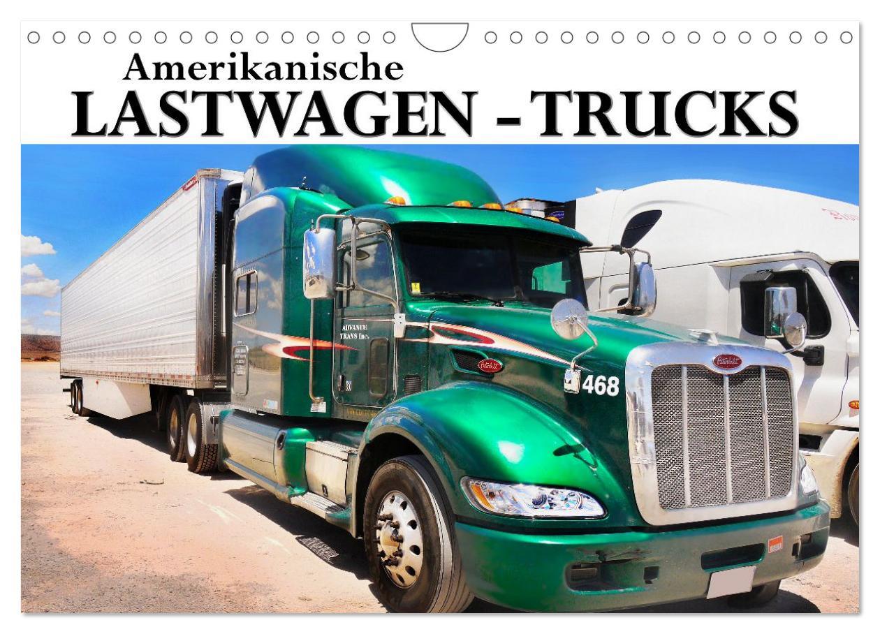 Kalendár/Diár Amerikanische Lastwagen - Trucks (Wandkalender 2026 DIN A4 quer), CALVENDO Monatskalender Calvendo