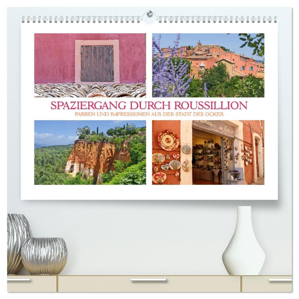 Kalendár/Diár Spaziergang durch Roussillon (hochwertiger Premium Wandkalender 2026 DIN A2 quer), Kunstdruck in Hochglanz Calvendo