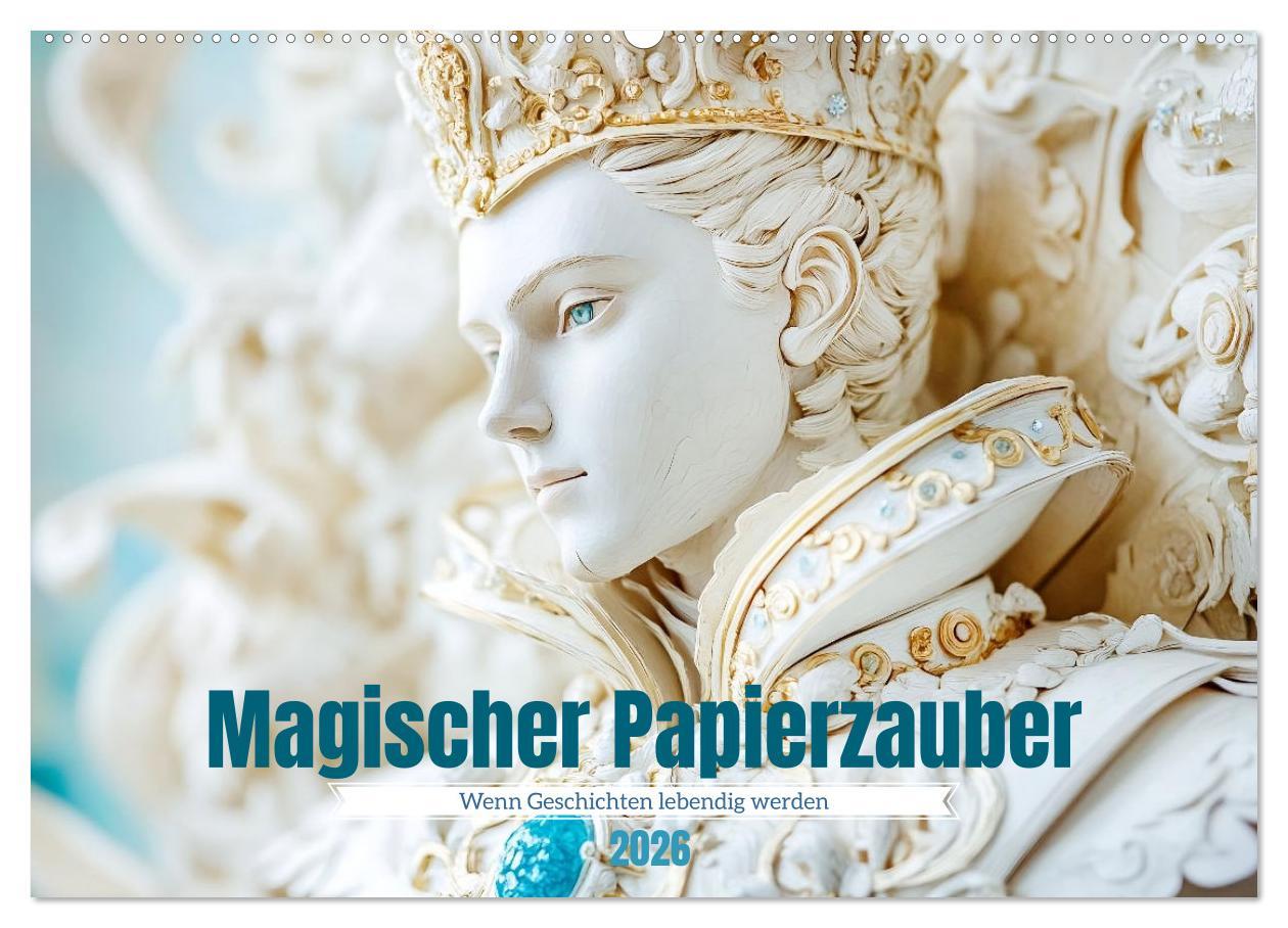 Kalendář/Diář Magischer Papierzauber (Wandkalender 2026 DIN A2 quer), CALVENDO Monatskalender Calvendo