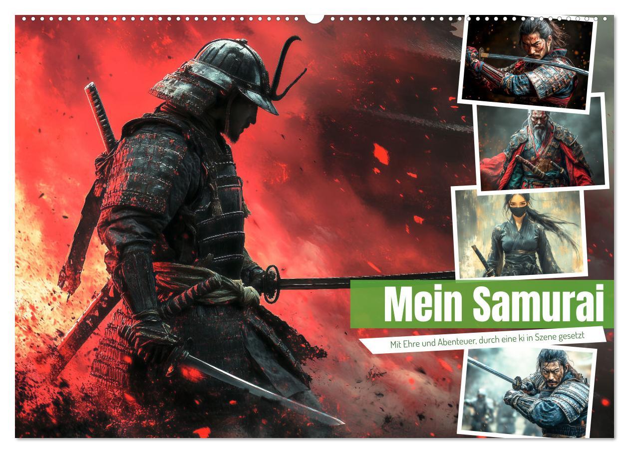 Calendario/Diario Mein Samurai (Wandkalender 2026 DIN A2 quer), CALVENDO Monatskalender Calvendo