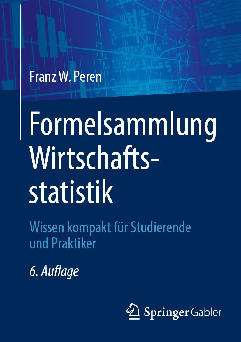 Kniha Formelsammlung Wirtschaftsstatistik Peren
