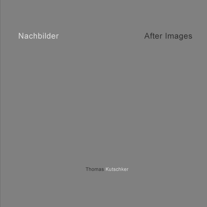 Boek Nachbilder - Afterimages 