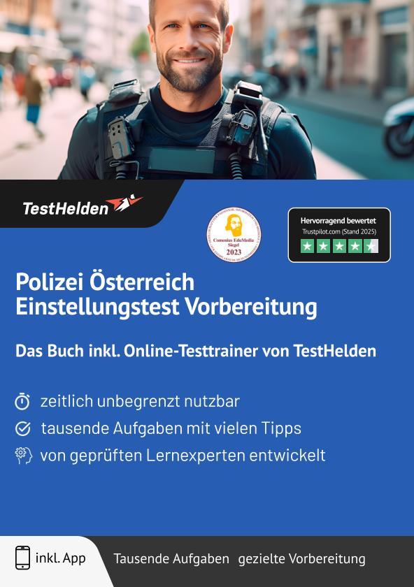 Libro Polizei Österreich Einstellungstest Vorbereitung: Das Buch inkl. Online-Testtrainer von TestHelden Tom Wenk
