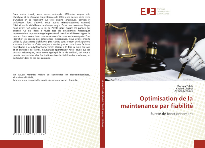 Kniha Optimisation de la maintenance par fiabilité Khaled Chebbi
