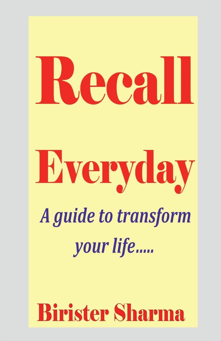 Kniha Recall Everyday Birister Sharma