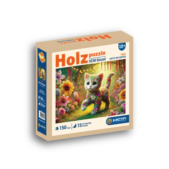Juego/Juguete Holzpuzzle - Katze im Garten 150 Teile 
