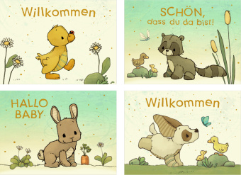Igra/Igrača Mini-Grußkarten - Willkommen Joëlle Tourlonias