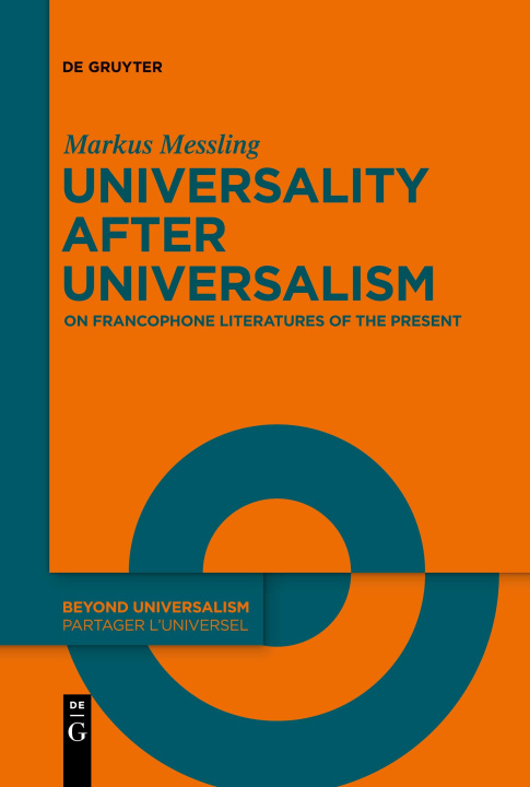 Kniha Universality after Universalism Markus Messling