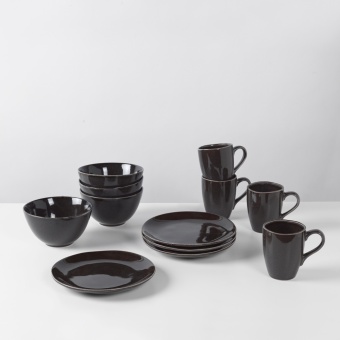 Igra/Igrača Broste copenhagen Nordic Coal Breakfast Set for Four 