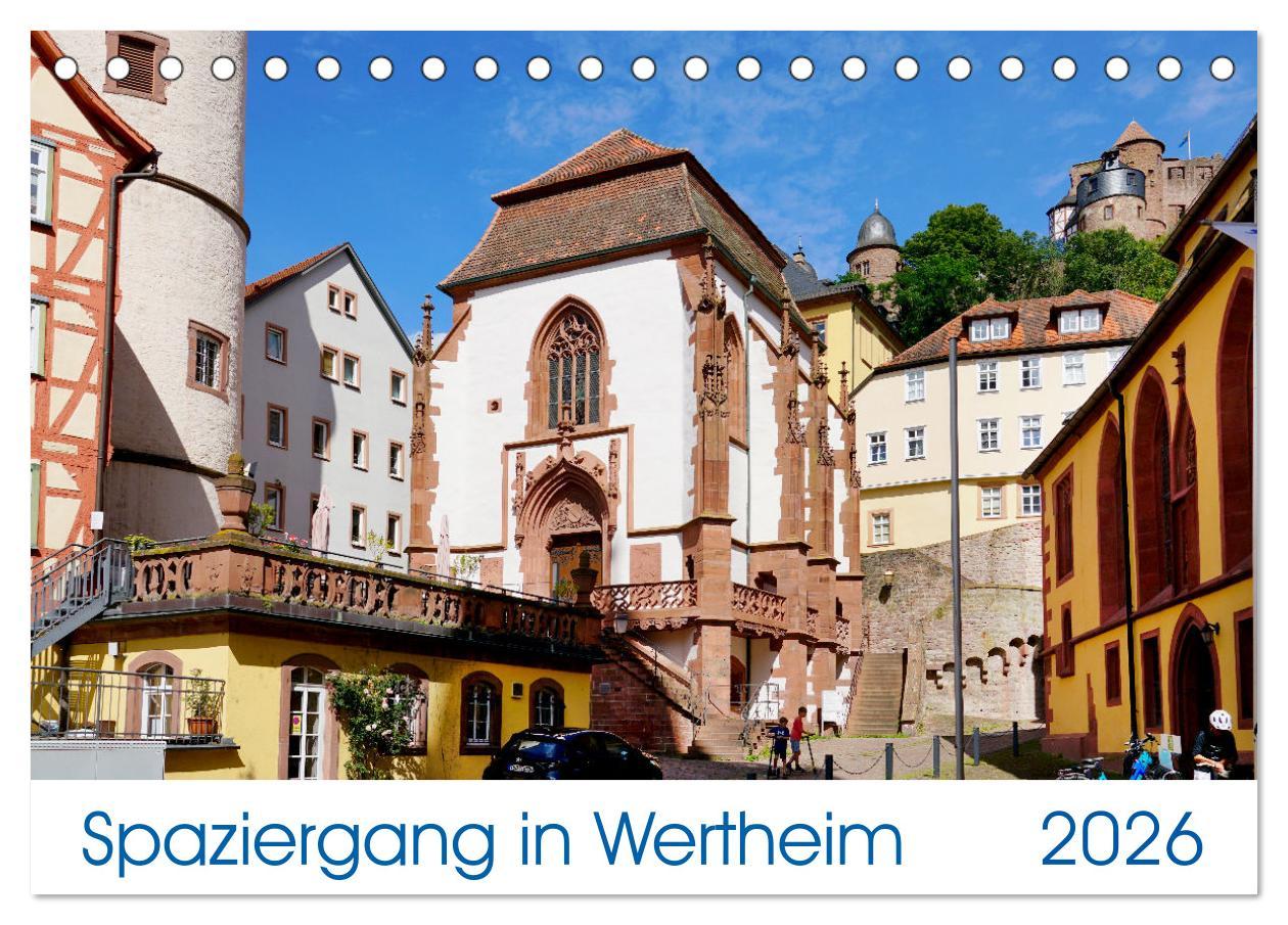 Kalendár/Diár Spaziergang in Wertheim (Tischkalender 2026 DIN A5 quer), CALVENDO Monatskalender Calvendo