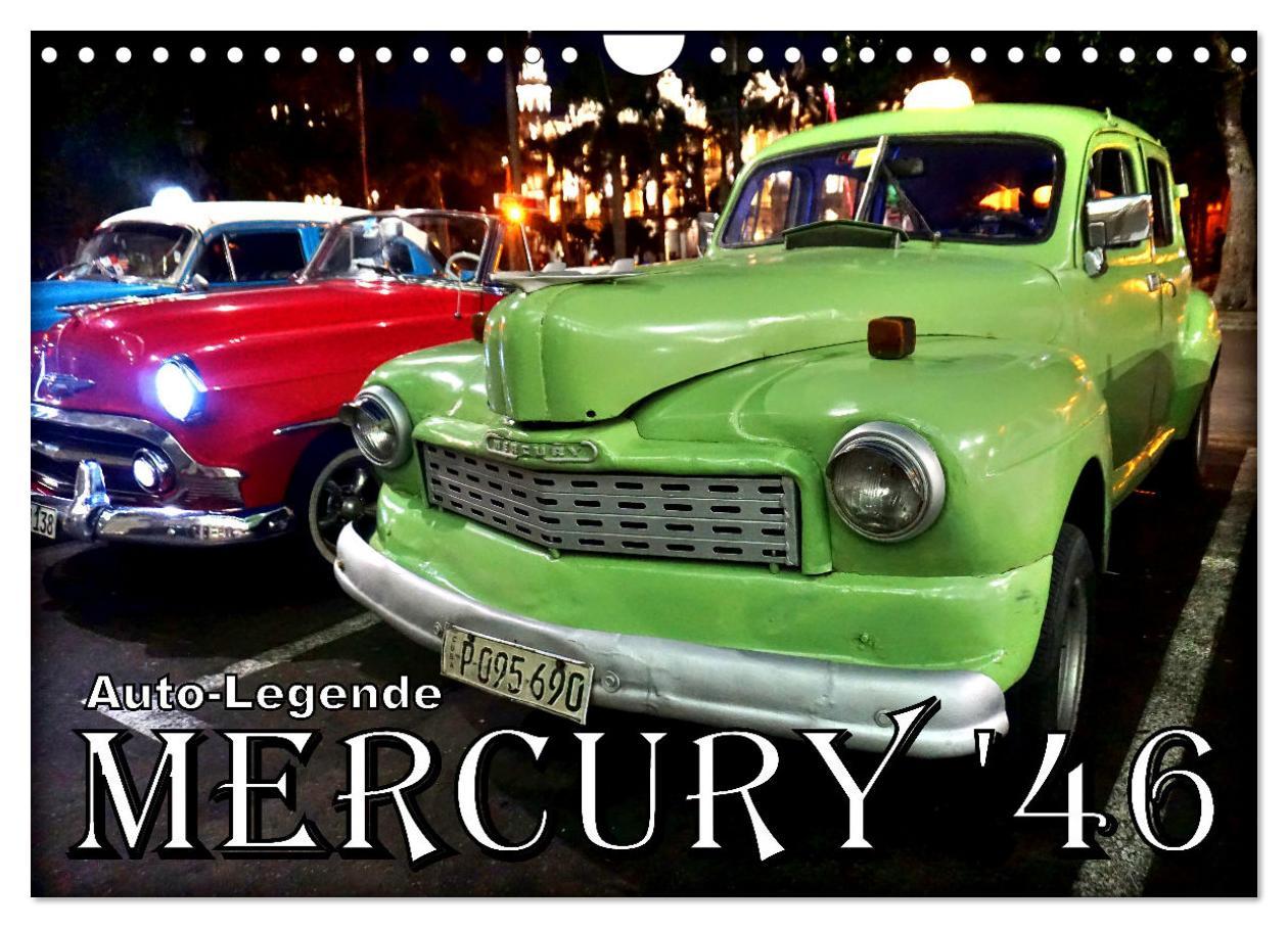 Kalendár/Diár MERCURY '46 - Auto-Legende (Wandkalender 2026 DIN A4 quer), CALVENDO Monatskalender Calvendo