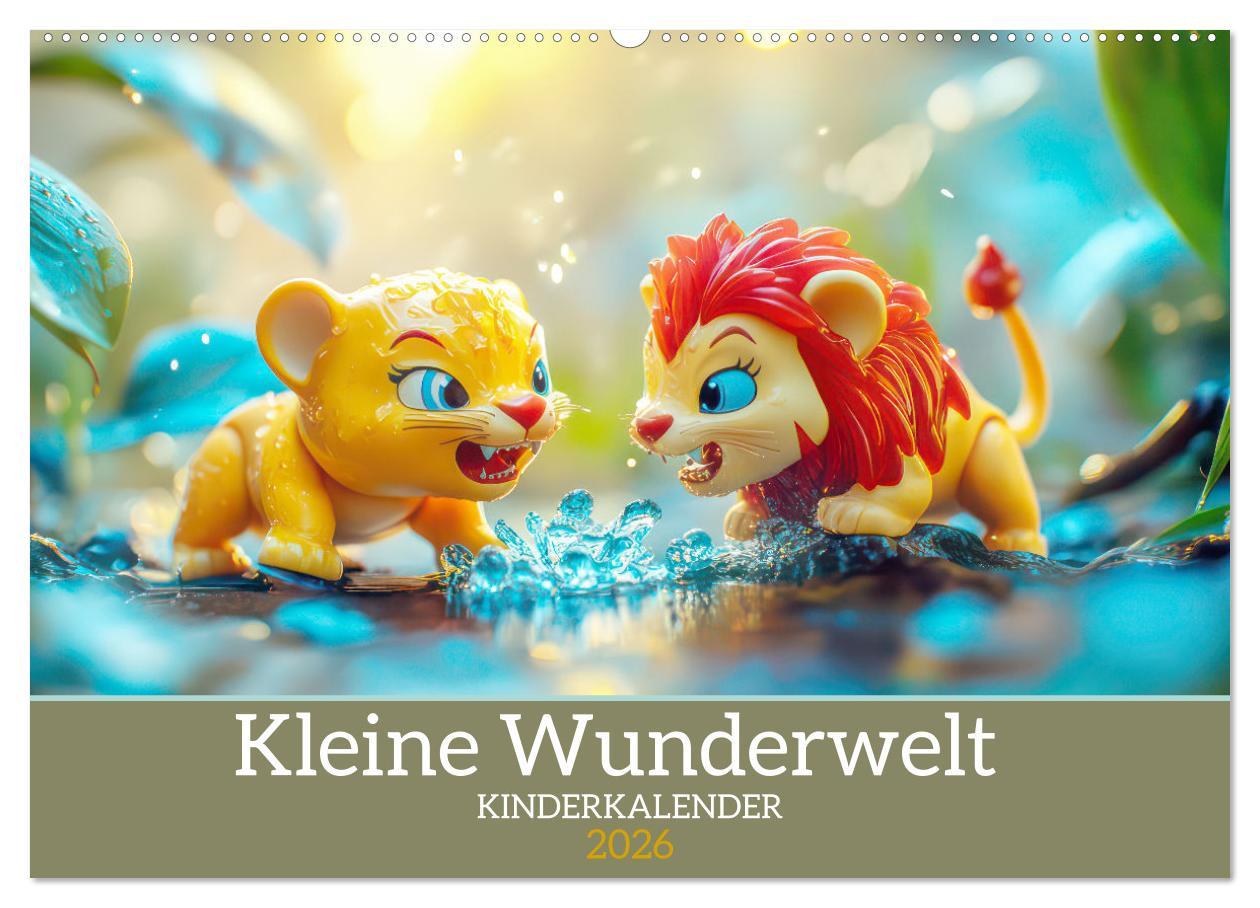 Kalendář/Diář Kleine Wunderwelt - Kinderkalender (Wandkalender 2026 DIN A2 quer), CALVENDO Monatskalender Calvendo