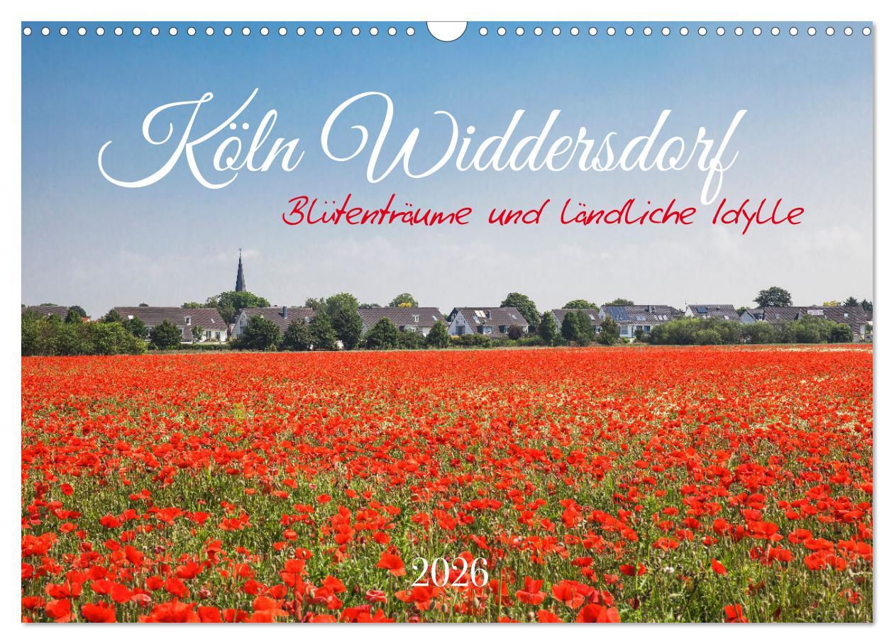 Kalendář/Diář Köln Widdersdorf - Blütenträume und ländliche Idylle (Wandkalender 2026 DIN A3 quer), CALVENDO Monatskalender Calvendo