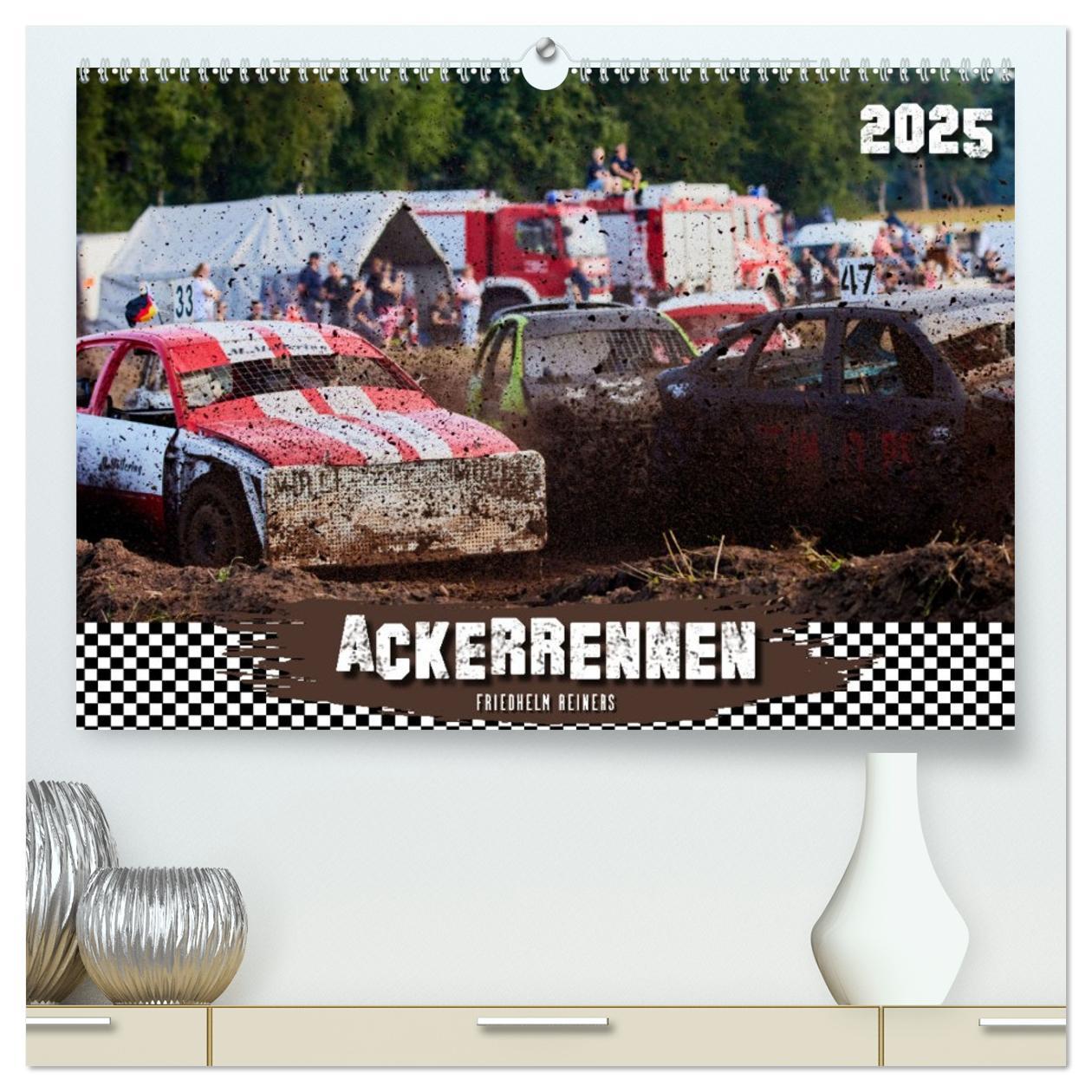 Kalendár/Diár ACKERRENNEN (hochwertiger Premium Wandkalender 2026 DIN A2 quer), Kunstdruck in Hochglanz Calvendo