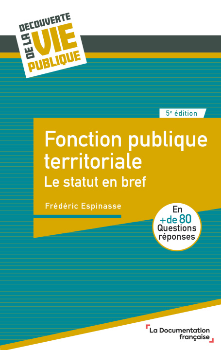Kniha Fonction publique territoriale Espinasse