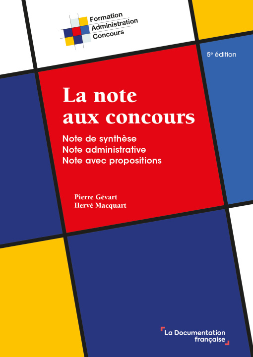 Kniha La note aux concours Gévart