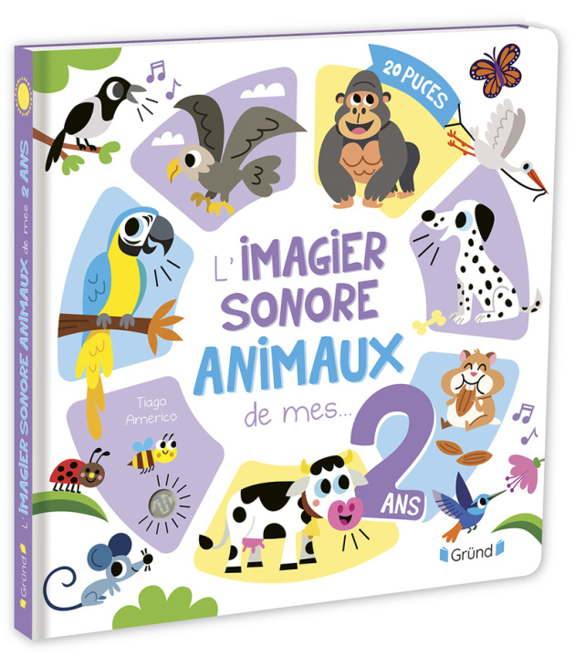 Kniha L'imagier sonore des animaux 2 ans 