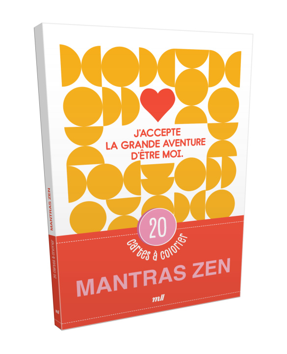 Kniha Mantras Zen - 20 cartes à colorier 