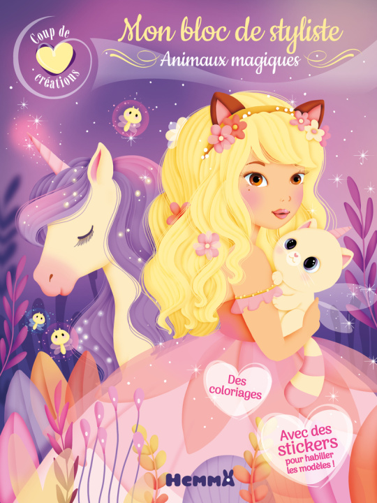 Libro Coup de coeur créations - Mon bloc de styliste - Animaux magiques 