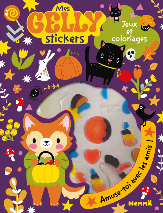 Libro Mes gelly stickers - Jeux et coloriages - Halloween 