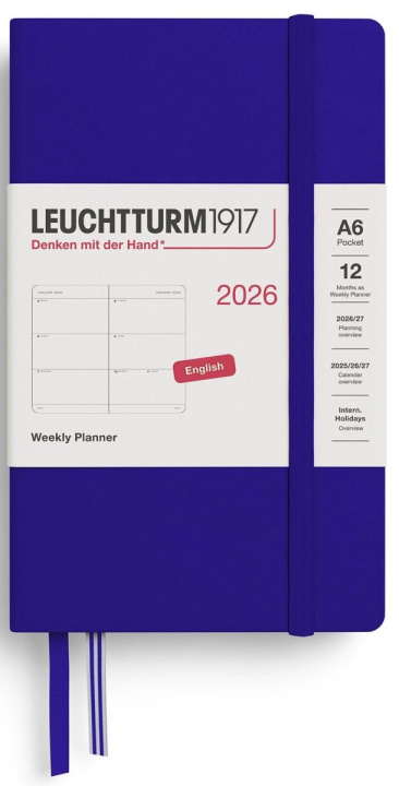 Artículos de papelería Weekly Planner 2026 Pocket (A6) Ink 