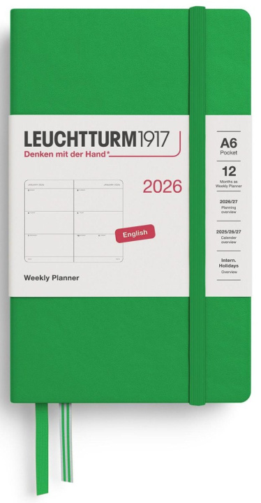 Papírenské zboží Weekly Planner 2026 Pocket (A6) Spring Leaf 