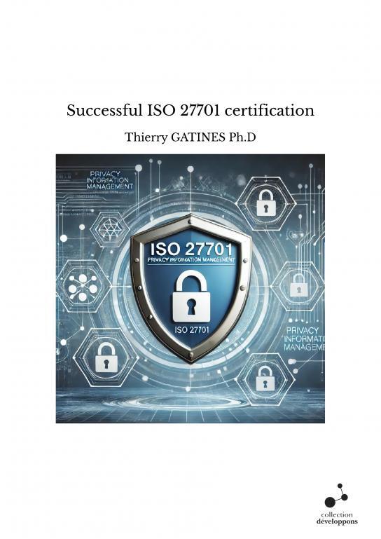 Kniha Successful ISO 27701 certification GATINES Ph.D