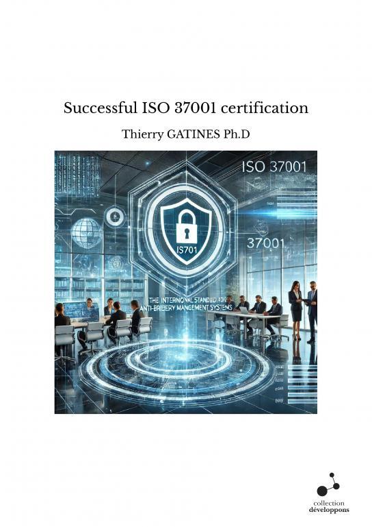 Kniha Successful ISO 37001 certification GATINES Ph.D