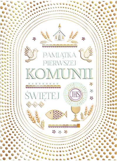 Kniha Karnet Komunia Kropki 