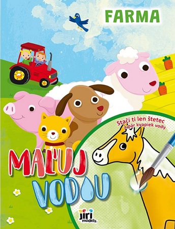 Knjiga Maľuj vodou - Farma (A4) 