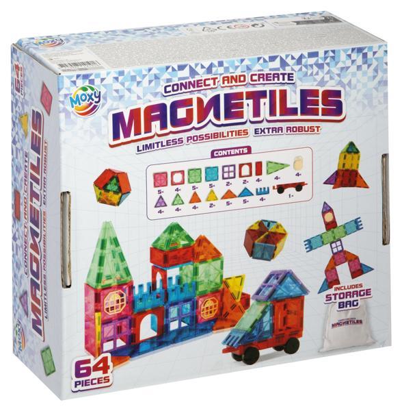 Kniha Magnetic Tiles, 64 teilig 