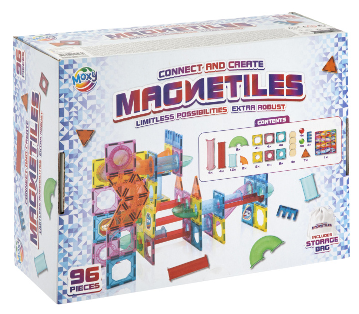 Kniha Magnetic Tiles, 96 teilig 