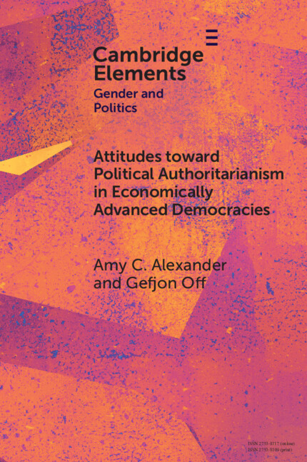 Kniha Attitudes Toward Political Authoritarianism in Economically Advanced Democracies Gefjon Off
