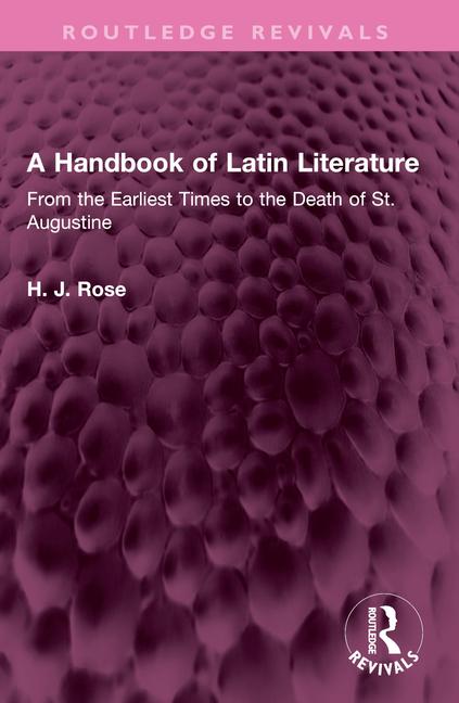 Libro A Handbook of Latin Literature H. J. Rose