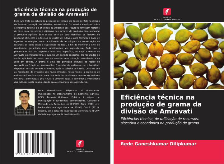 Libro Efici?ncia técnica na produç?o de grama da divis?o de Amravati Rede Ganeshkumar Dilipkumar