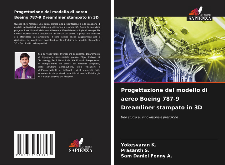 Kniha Progettazione del modello di aereo Boeing 787-9 Dreamliner stampato in 3D Prasanth S.